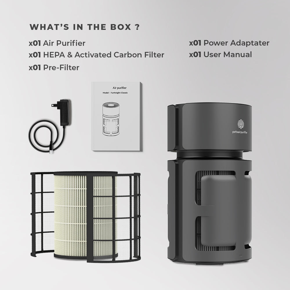 hepa air purifier for pets-PetsAirPurifier-FurKnight Mini/Plus